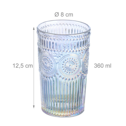 Vintage drinking glasses 4-pack