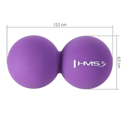 Violetter Doppel-Massageball – Lindert Muskelverspannungen