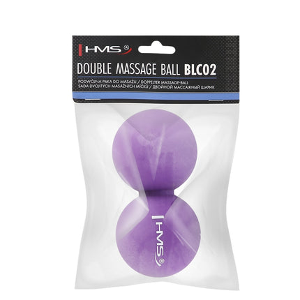 Violetter Doppel-Massageball – Lindert Muskelverspannungen