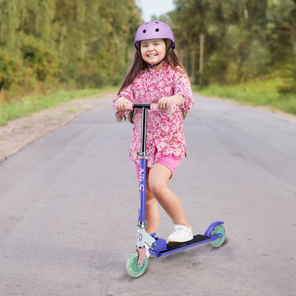 Violet Kick Scooter, 120mm Wheels, Adjustable Height