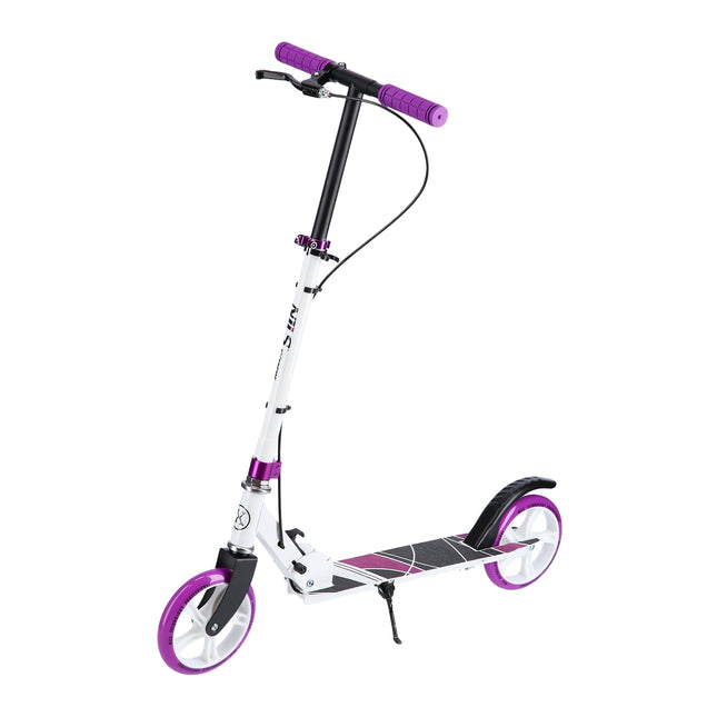 Violetter Tretroller, faltbar, leichtes Design