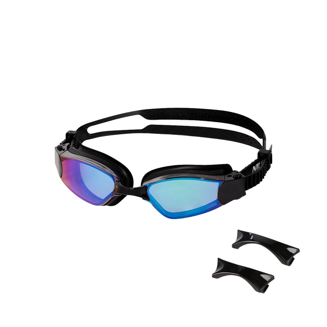 Violette Renn-Schwimmbrille – Antibeschlag, UV-Schutz