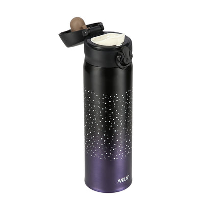Fialový termohrnek, izolovaný, nepropustný, 11 oz