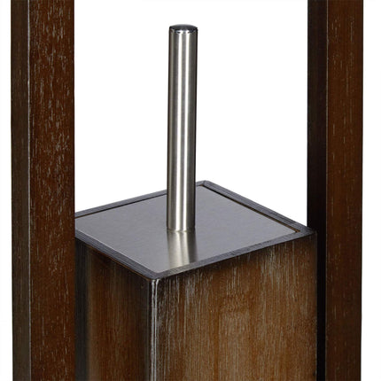 WC-Stuhl Bambus dunkelbraun
