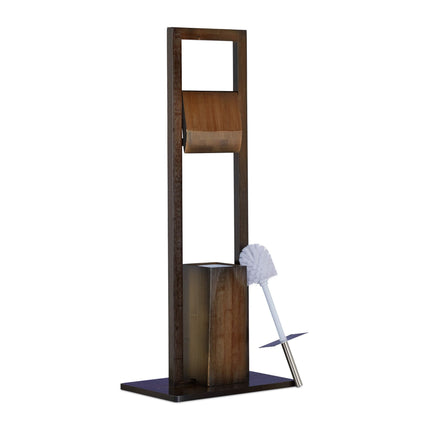 WC-Stuhl Bambus dunkelbraun