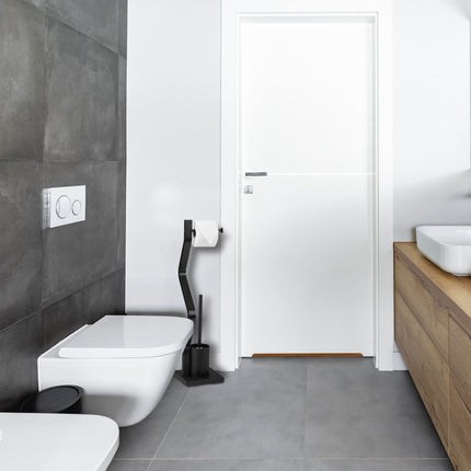 Chaise de WC noire