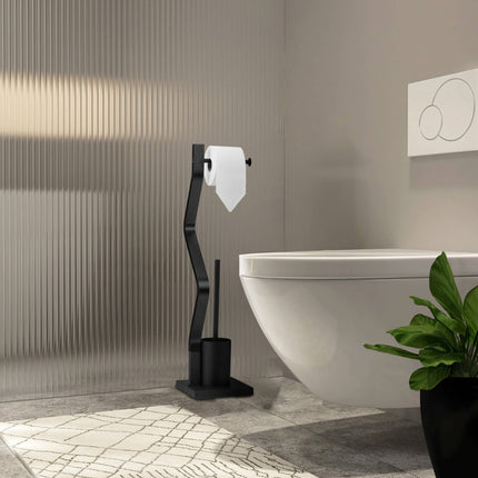 Chaise de WC noire