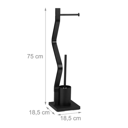 Chaise de WC noire