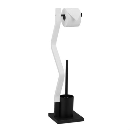 Chaise de WC noir/blanc