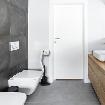 Chaise de WC noir/blanc