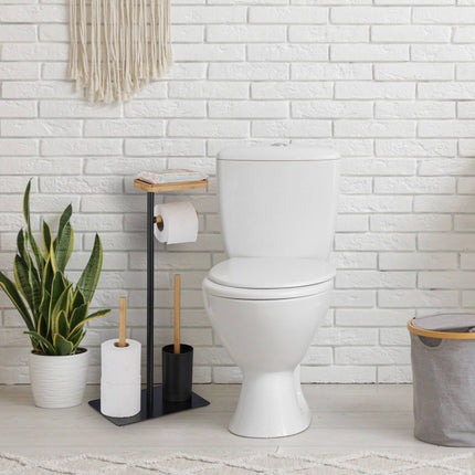 WC-Stuhl aus Bambus und Eisen