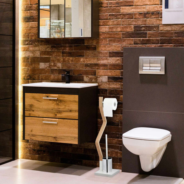 WC-Stuhl stehend weiß