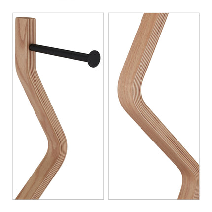 WC-Stuhl Stahl &amp; Holzoptik