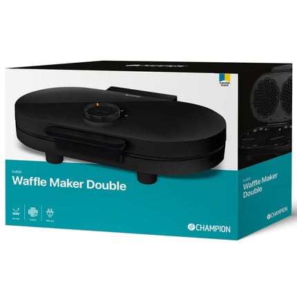 Gaufrier double 1600 W VJ420 Noir