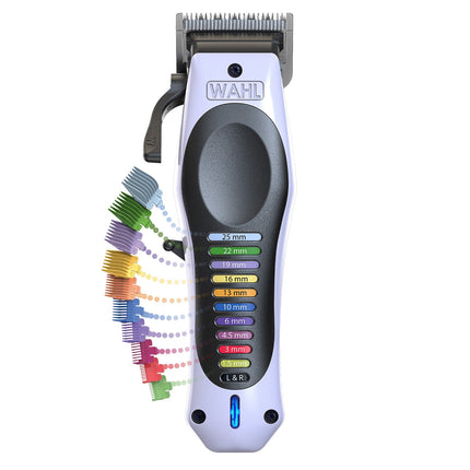 Wahl Color Pro Lithium Cordless Hair Clipper, 0.7–28 mm, Colour-Coded Combs
