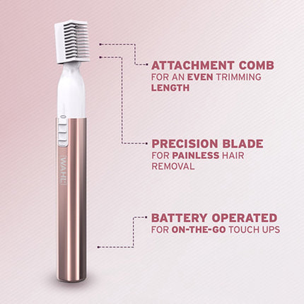 Wahl Precision Eyebrow Trimmer, Battery Operated, Compact Travel Size
