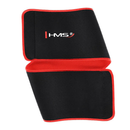 Waist Support Belt, Black-Red, Adjustable Fit