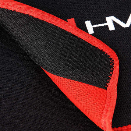 Waist Support Belt, Black-Red, Adjustable Fit