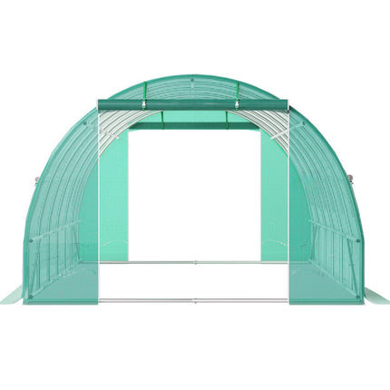 Walk-In Tunnel Greenhouse 20 x 10 x 7 Ft, 2 Doors