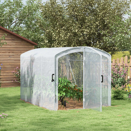 Begehbares Folientunnel-Gewächshaus, transparente Abdeckung, 3x2x2m