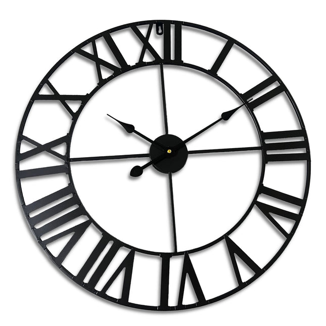 Wanduhr, römische Ziffern, 60 cm Durchmesser