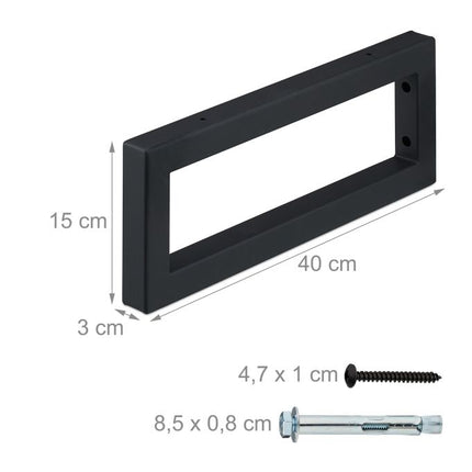 Wandkonsolen-Regalhalterungen, 2er-Set
