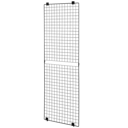 Wall Grid Panels, 3-Pack 24 x 72 in Carbon Steel, Black