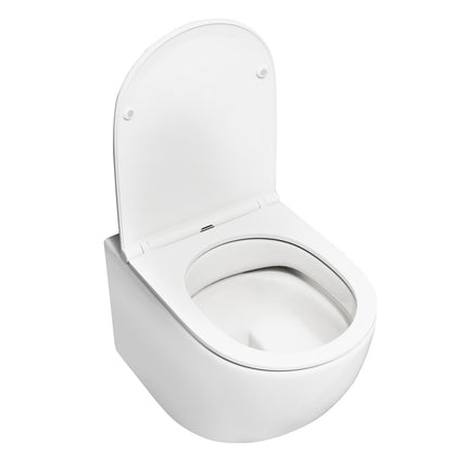 Wand-WC, Doppelspülung, Absenkautomatik, Weiß