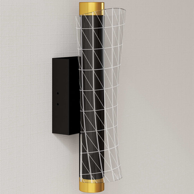 Wandleuchten-Set, geometrisches Design, 3 Lichtfarben, 9W LED