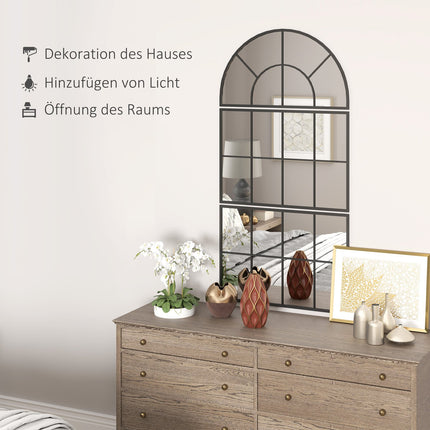 Gewölbter Wandspiegel-Set – 3 Metallrahmen-Stücke für die Heimdekoration