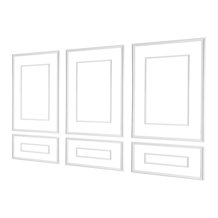 Wall Molding Kit, 3-Pack Paintable Polystyrene Trim