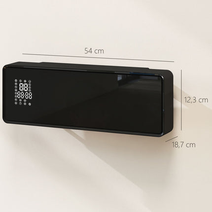 Wall-Mounted 2000W Ceramic Heater with Remote & Timer