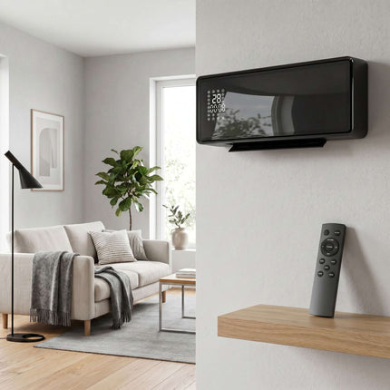 Wall-Mounted 2000W Ceramic Heater with Remote & Timer