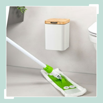 Wandmontierter 3L Badezimmereimer, Soft-Close-Deckel