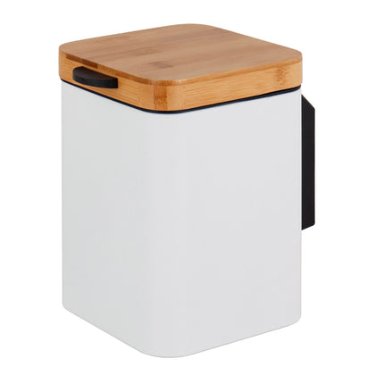 Wall-Mounted 3L Bin, White – Soft-Close Lid