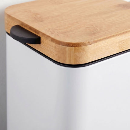Wall-Mounted 3L Bin, White – Soft-Close Lid