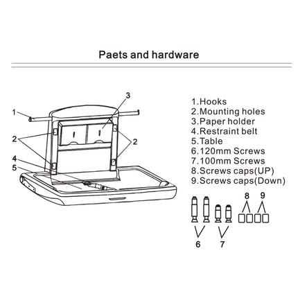 Wall-Mounted Baby Changing Station, Fold-Down HDPE