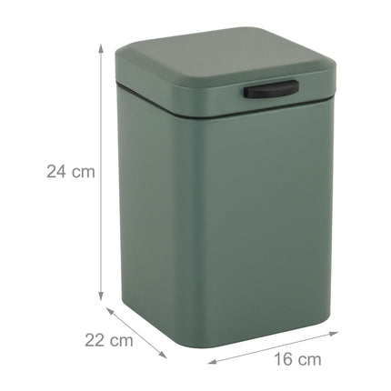 Wandmontierter Badezimmerabfalleimer, 3L, mit automatisch schließendem Deckel