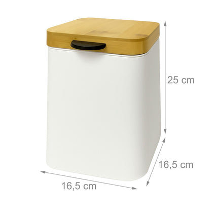 Wandmontierter Badezimmer-Mülleimer, 3L, mit Absenkautomatik