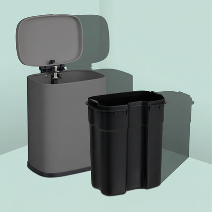 Wandmontierter Badezimmerabfalleimer, 3 l, mit Soft-Close-Deckel