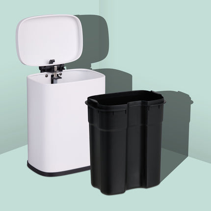 Wandmontierter Badezimmerabfalleimer, 3 l, Soft-Close-Deckel