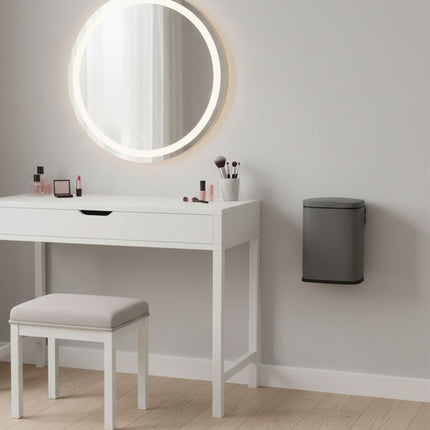Wandmontierter Badezimmerabfalleimer, 3 l, mit Soft-Close-Deckel