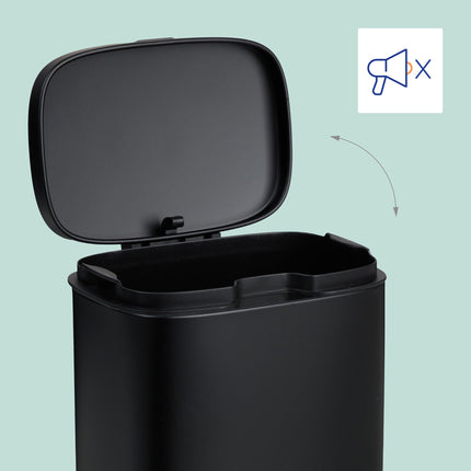 Nástěnný koupelnový koš, 3L, víko se softclose