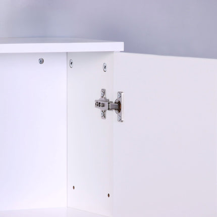 Wand-Badezimmerschrank – schmal, 2 Fächer, verstellbar