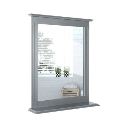 Wandmontierter Badezimmerspiegel mit Ablage, 22,5x27 Zoll