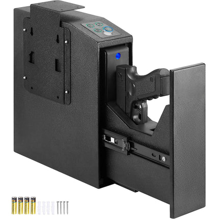 Wall-Mounted Biometric Pistol Safe, 3 Access Methods