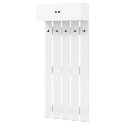 Wandgarderobe mit 5 Haken und Schrank