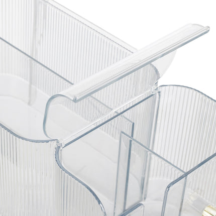 Wall-Mounted Cosmetics Organizer with Hooks