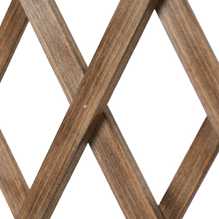 Wandmontiertes ausziehbares Fichten-Pflanzenspalier, 3er-Set