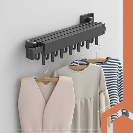 Wall-Mounted Foldable Clothes Dryer, 18 Hooks